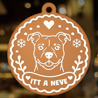 Karácsonyfadísz – Amerikai staffordshire terrier