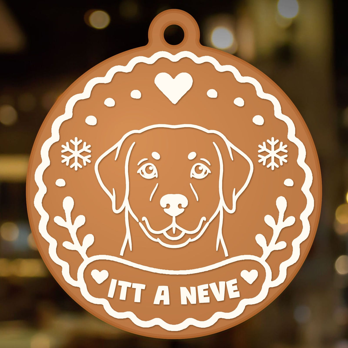 Karácsonyfadísz – Labrador retriever