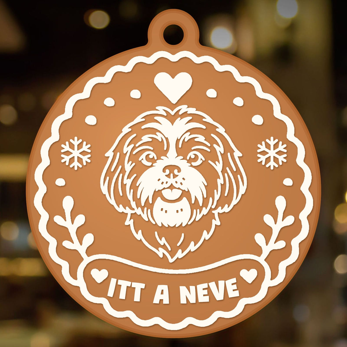 Karácsonyfadísz – Shih tzu
